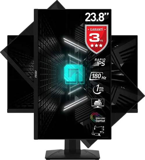 G244PF E2 23.8" 1 ms Full HD Pivot IPS 180 Hz Oyuncu Monitörü