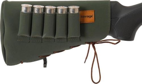 Deri Dipçik Fişekliği - Savage - Haki - 5'li