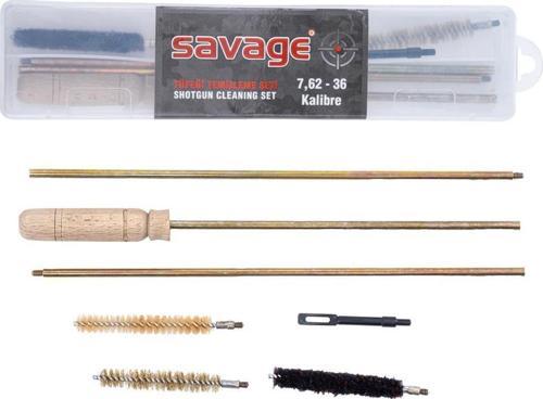 Tüfek Harbi Takımı - Temizleme Seti - Savage - 36 CL / 7,62 MM - Kutulu