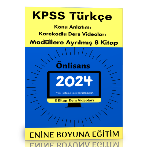 2024 Kpss Türkçe Önlisans Modüler Kitap Seti - Enine Boyuna Eğitim