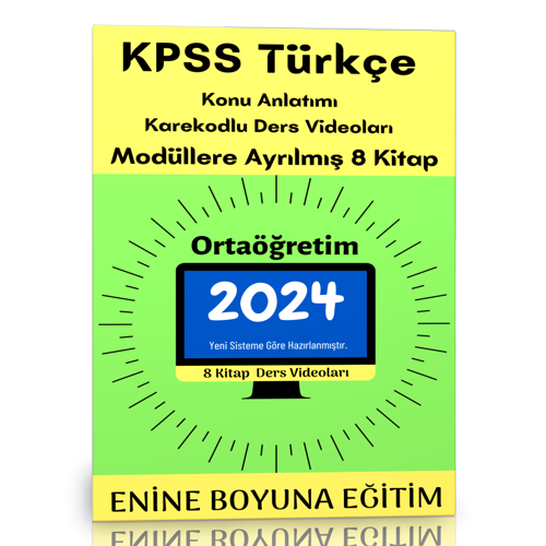2024 Kpss Türkçe Ortaöğretim Modüler Kitap Seti - Enine Boyuna Eğitim