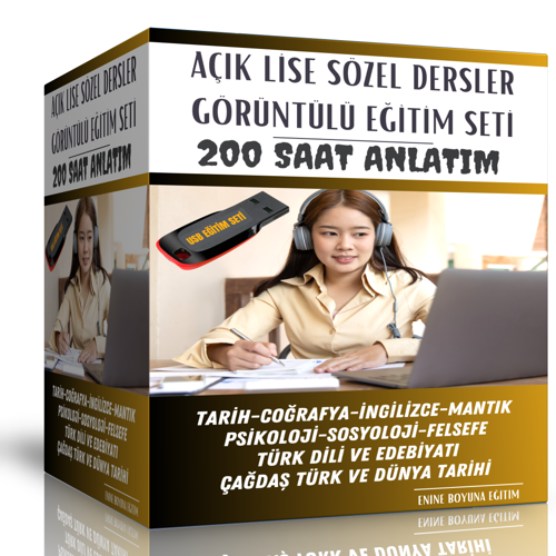 Açık Lise Sözel Tüm Dersler Görüntülü Eğitim Seti - Enine Boyuna Eğitim