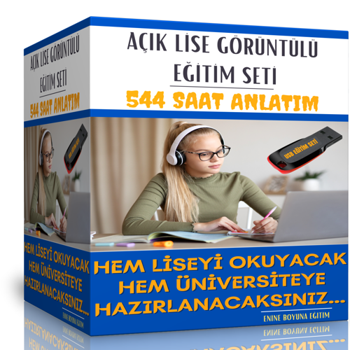 Açık Lise Tüm Dersler Görüntülü Eğitim Seti - Enine Boyuna Eğitim