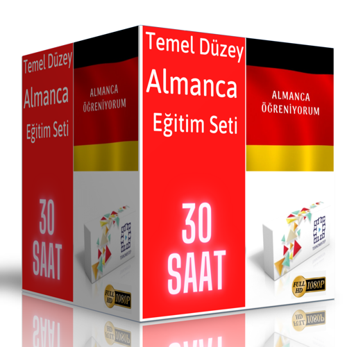 Almanca Temel Düzey Görüntülü Eğitim Seti - Enine Boyuna Eğitim