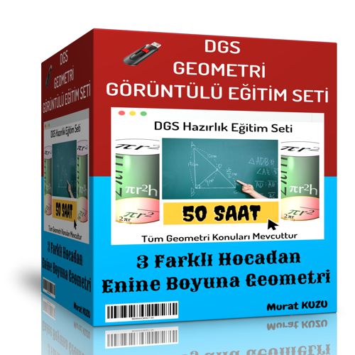 Dgs Geometri Görüntülü Eğitim Seti (50 Saatlik Özel Anlatım) - Enine Boyuna Eğitim