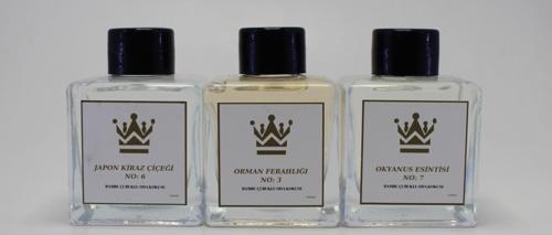 Bambu Çubuklu 3 Çeşit 100 ML Cam Kare Şişe 3 lü Set Oda Kokusu Parfümü Koku Giderici Ferahlatıcı Hava Temizleyici  3*100