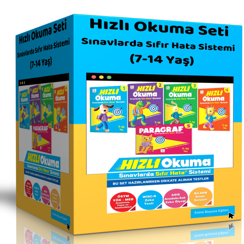 Hızlı Okuma Eğitim Seti (7-14 Yaş) - Enine Boyuna Eğitim