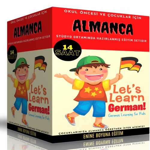 Okul Öncesi Ve Çocuklar İçin Almanca Eğitim Seti - Enine Boyuna Eğitim
