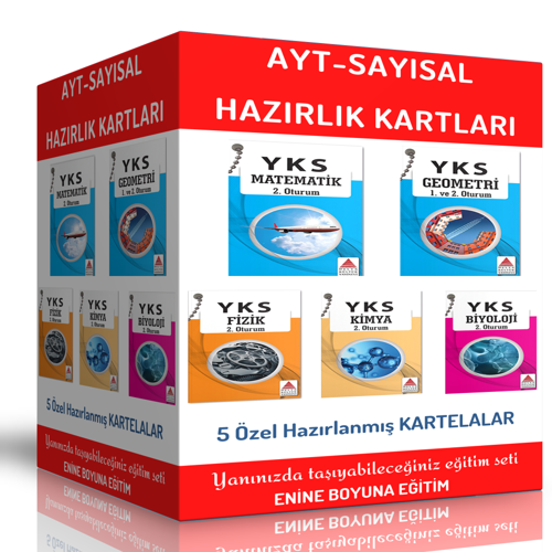 Ayt-Sayısal Hazırlık Kartları (5 Kartela) - Enine Boyuna Eğitim