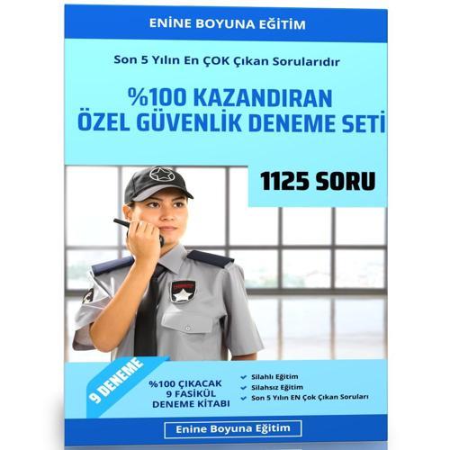 %100 Kazandıran Özel Güvenlik Deneme Seti (1125 Soru) - Enine Boyuna Eğitim