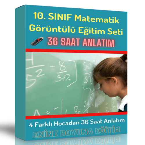 10. Sınıf Matematik Görüntülü Eğitim Seti (36 Saatlik Özel Anlatım) - Enine Boyuna Eğitim