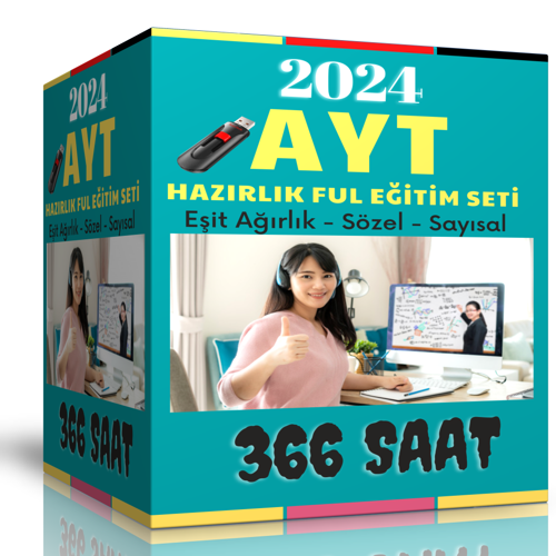 2024 Ayt Ful Hazırlık Görüntülü Eğitim Seti (366 Saat Anlatım) - Enine Boyuna Eğitim