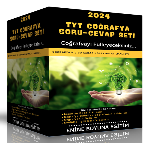 2024 Tyt Coğrafya Ful Eğitim Seti (18 Saat Özel Anlatım Ve 8 Fasikül Kitap) - Enine Boyuna Eğitim