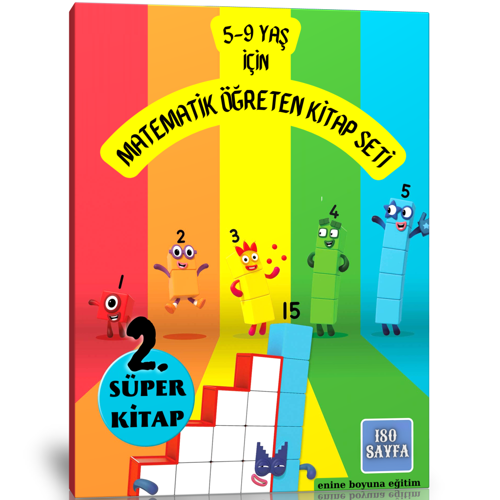 5-9 Yaş İçin Matematik Öğreten Kitap Seti (2 Süper Kitap) - Enine Boyuna Eğitim