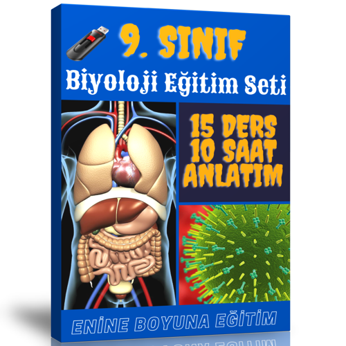 9. Sınıf Biyoloji Görüntülü Eğitim Seti (15 Ders – 10 Saatlik Anlatım) - Enine Boyuna Eğitim