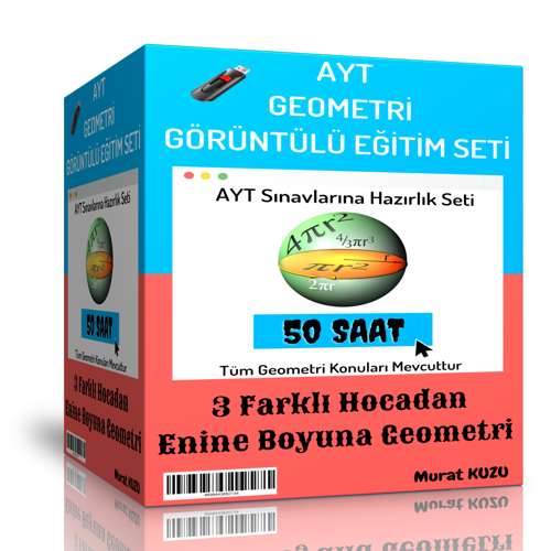 Ayt Geometri Görüntülü Eğitim Seti (50 Saatlik Özel Anlatım) - Enine Boyuna Eğitim