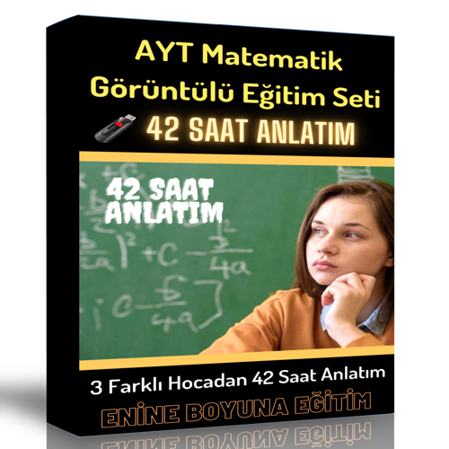 Ayt Matematik Görüntülü Eğitim Seti (42 Saatlik Özel Anlatım) - Enine Boyuna Eğitim