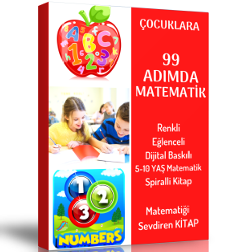 Çocuklara 99 Adımda Matematik Öğreten Spiralli Kitap - Enine Boyuna Eğitim
