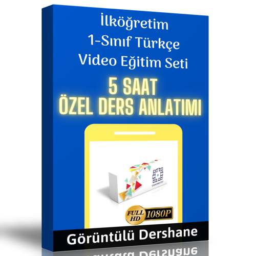 İlköğretim 1.Sınıf Türkçe Görüntülü Eğitim Seti - Enine Boyuna Eğitim