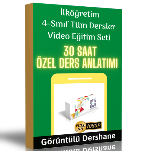 İlköğretim 4.Sınıf Tüm Dersler Görüntülü Eğitim Seti - Enine Boyuna Eğitim