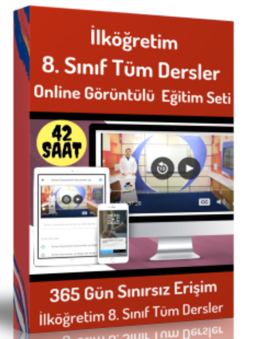 İlköğretim 8. Sınıf Tüm Dersler Görüntülü Eğitim Seti - Enine Boyuna Eğitim