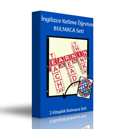 İngilizce Kelime Öğreten Bulmaca Kitap Seti (2 Kitap) - Enine Boyuna Eğitim