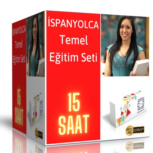 İspanyolca Temel Düzey Görüntülü Eğitim Seti - Enine Boyuna Eğitim