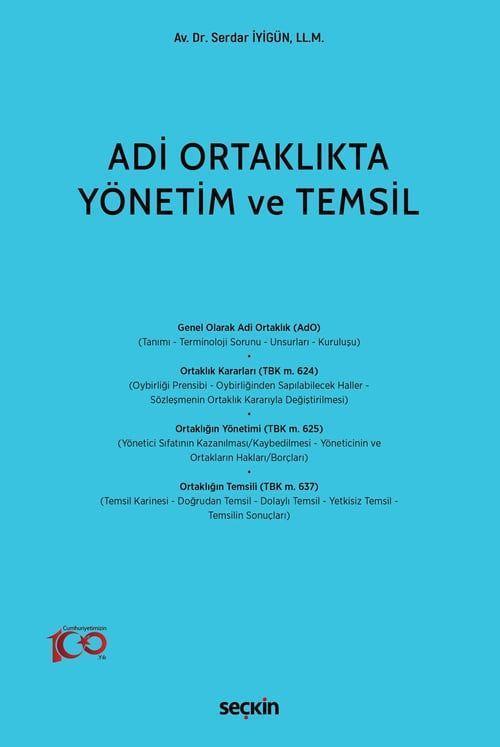 Adi Ortaklıkta Yönetim ve Temsil