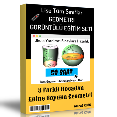 Lise Tüm Sınıflar Geometri Görüntülü Eğitim Seti (50 Saatlik Özel Anlatım) - Enine Boyuna Eğitim