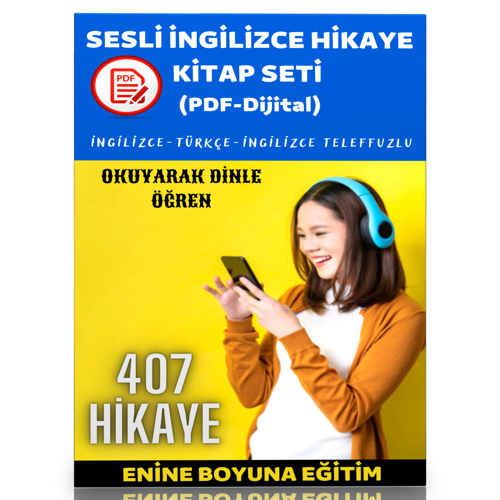 Sesli İngilizce Hikaye Kitap Seti (407 Sesli Hikaye) - Enine Boyuna Eğitim