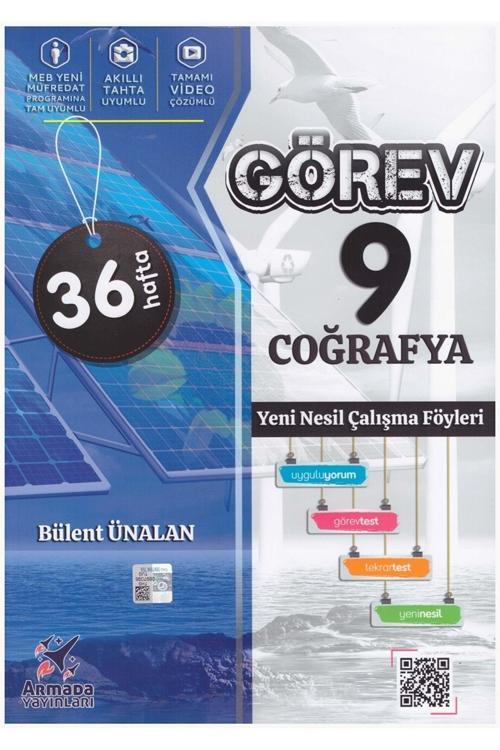 Armada 9.Sınıf Görev Coğrafya Çalışma Föyleri - Armada Yayınları
