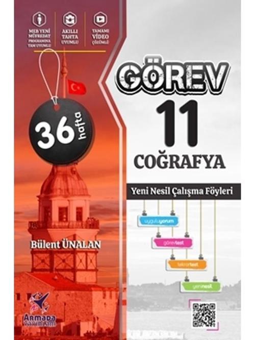 Armada Görev 11.Sınıf Coğrafya Yeni Nesil Çalışma Föyleri - Armada Yayınları