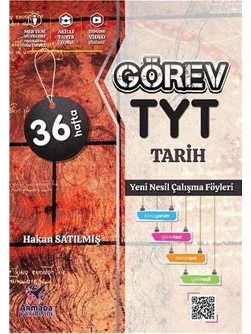 Armada Görev Yks Tyt Tarih Yeni Nesil Çalışma Föyleri 36 Hafta - Armada Yayınları
