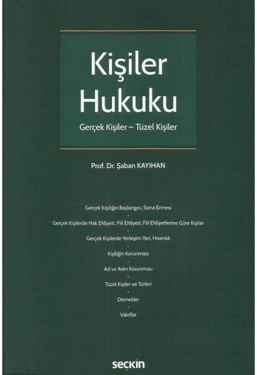 Seçkin Yayıncılık Kişiler Hukuku