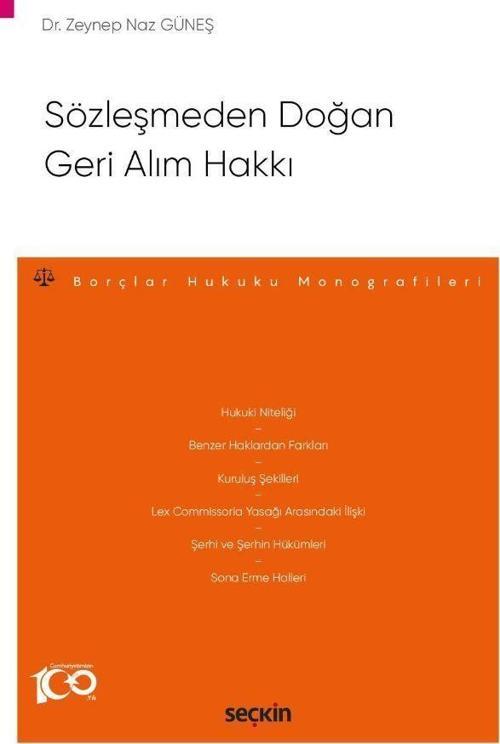 Sözleşmeden Doğan Geri Alım Hakkı