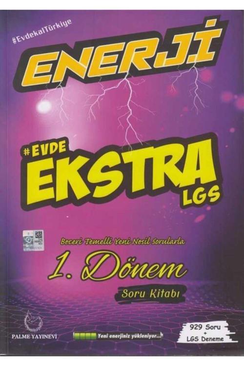 8. Sınıf Lgs 1. Dönem Evde Ekstra Enerji Soru Kitabı - Palme Yayınları