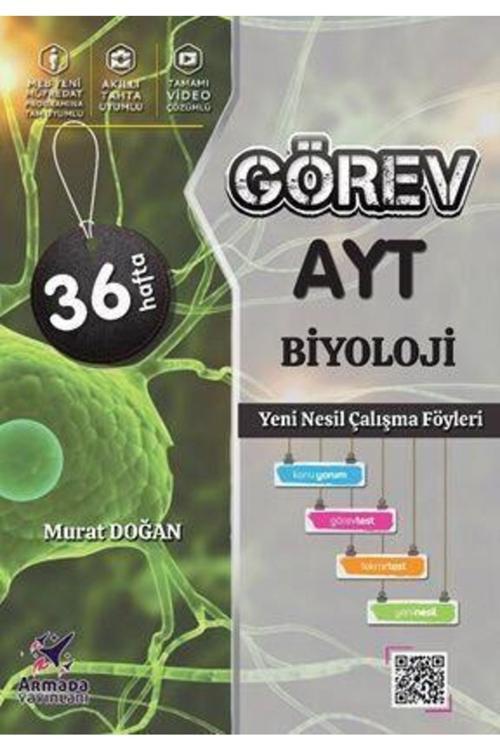 Ayt Biyoloji Yeni Nesil Çalışma Föyleri Armada Yayınları