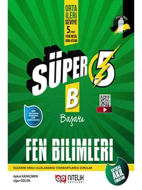Nitelik 5. Sınıf Fen Bilimleri Süper Yeni Nesil Soru Kitabı - 