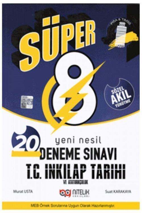 Nitelik 8.Sınıf Deneme Yeni Nesil Süper Inkılap Tarihi - 
