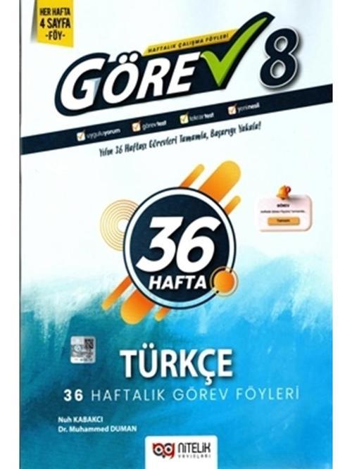 Nitelik 8.Sınıf Görev Türkçe Yeni Nesil Çalışma Föyleri - 