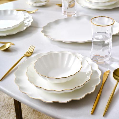 Fine Pearl Extra Shell 58 Parça 12 Kişilik Yemek Takımı Gold