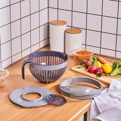 3 In 1 Mikser Karıştırma Kabı Ve Süzgeç Set