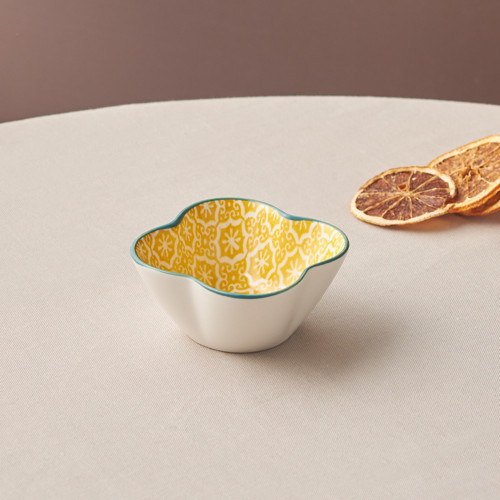 Floral Sarı Yonca Çerezlik 10 cm