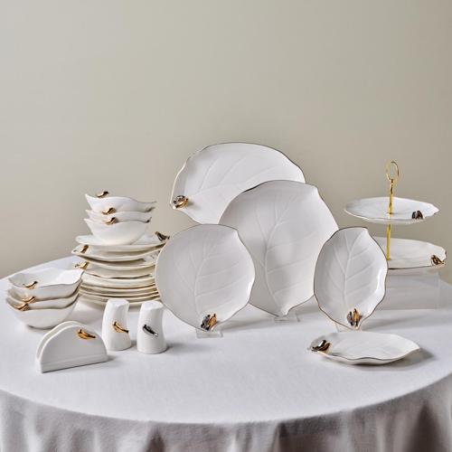 X Müge Anlı Kuşlu 25 Parça 6 Kişilik Yemek Takımı