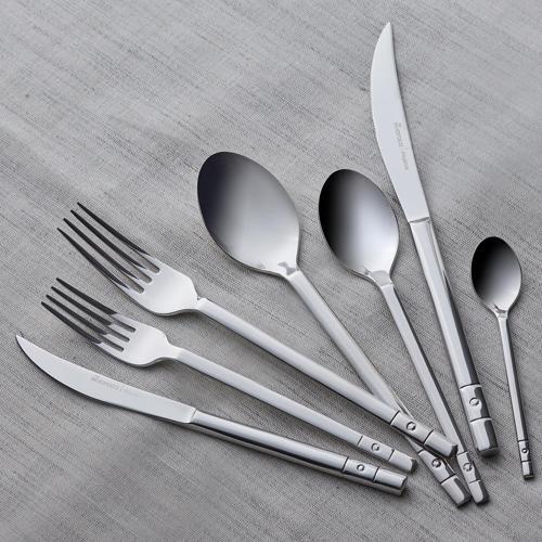 New Elmas Elegance 84 Parça 12 Kişilik Çatal Kaşık Bıçak Takımı Shiny