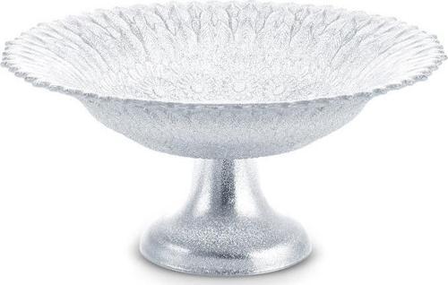 Bryan Dekoratif Ayaklı Şekerlik Silver 22 Cm