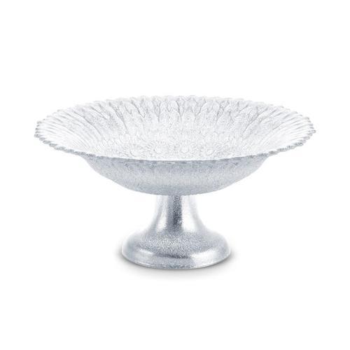 Bryan Dekoratif Ayaklı Şekerlik Silver 22 Cm