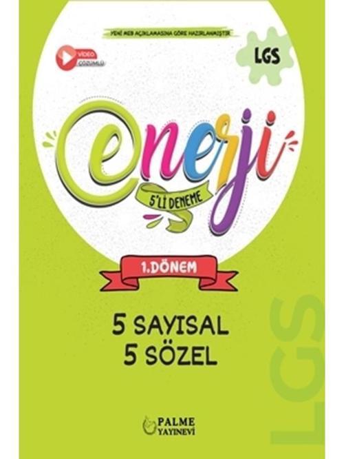 Nitelik Palme 8.Sınıf Enerji Lgs 1.Dönem 5 Li Deneme *Yeni* - 