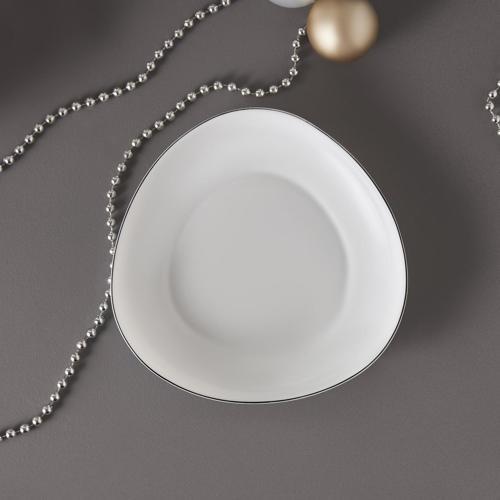 Agata Opal Cam Çukur Tabak 20 Cm