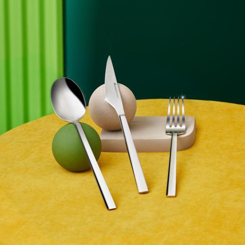 316 Premium Halley Platin 12 Kişilik 84 Parça Çatal Kaşık Bıçak Takımı